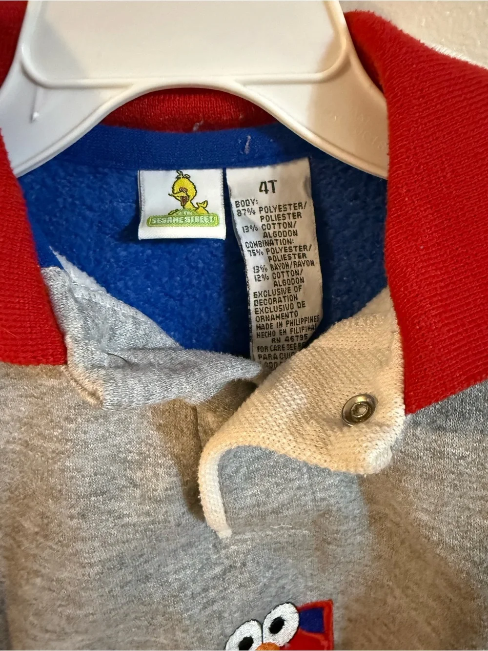 Vintage Elmo Sweatshirt/shirt - Blue & Gray
